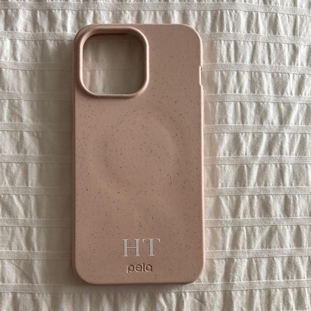 Tan Matte iPhone 15 Pro Max Case with Minimalist Design